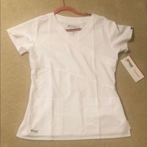 Grey’s Anatomy White Scrub Top size medium